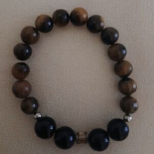 Fashion Jewelry Brown and Black Beaded Bracelet